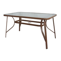 Product Τραπέζι Μεταλλικό Καφέ 120x70x72cm Rio base image