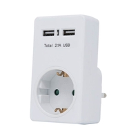 Product Πρίζα Σούκο Με 2 Θύρες USB Bellson 010602 base image