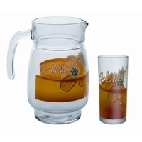 Product Ποτήρια Νερού Και Κανάτα Line Orange Σετ 7 τεμ. base image