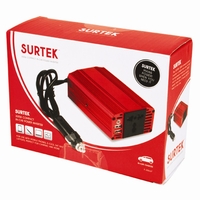 Product Μετασχηματιστής Τάσης Αυτοκινήτου 12V 300W & USB Surtek 20537 base image