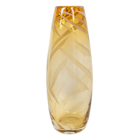 Product Βάζο Γυάλινο Μελί Με Λευκές Γραμμές 14x35cm base image