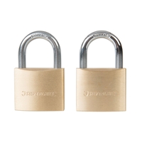 Product Λουκέτα 40mm Ορειχάλκινα Σετ 2 τεμ. Silverline 307578 base image