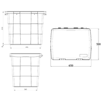 Product Κουτί Αποθήκευσης Πλαστικό 108,5L ProPlus 340038 base image