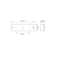 Product Φανάρι Πίσω 12/24V 18 LED 135x38mm ProPlus 343868S base image