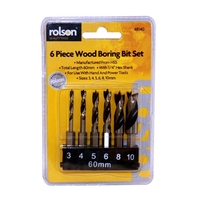 Product Τρυπάνια Ξύλου 60mm Σετ 6 τεμ. Rolson 48540 base image