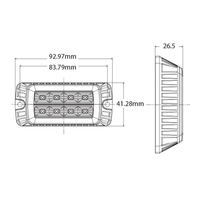 Product Φανάρι Προειδοποίησης 8 LED 10/30V 247 Lighting CA 7083A base image