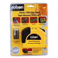 Product Μετροταινία 7.5m Με Φως Rolson 50529 base image