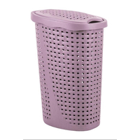 Product Καλάθι Απλύτων Πλαστικό "PAGLIA" 43Lt Μωβ base image