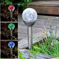 Product Ηλιακό Φωτιστικό Inox LED Με Εναλλαγή Χρώματος Marksman 70321c base image