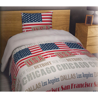 Product Παπλωματοθήκη 140x220cm "USA" OEM base image