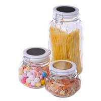 Product Δοχεία Τροφίμων Γυάλινα Με Κλιπ Σετ 3 τεμ. base image