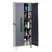 Product Ντουλάπα Πλαστική Δίφυλλη Με 4 Ράφια 65x37x173cm Toomax Midi base image