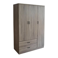 Product Ντουλάπα Με 3 Πόρτες & 2 Συρτάρια 120x52x190cm Ankor 765775 base image
