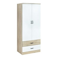 Product Ντουλάπα Με 2 Πόρτες & 2 Συρτάρια 80x52x190cm Ankor 825875 base image