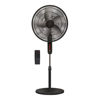 Product 45cm 60W Stand Fan With Remote Black E-Jeff base image