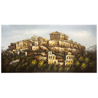 Product Πίνακας Ζωγραφικής Σε Καμβά 140x70cm "Ακρόπολη" base image