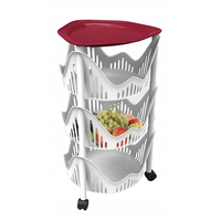 Product Τρόλεϊ Κουζίνας "CUCINOTTO" Μπορντό Bama 10412 base image