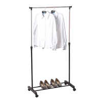 Product Adjustable Clothing Rack With Wheels King S1407130 base image