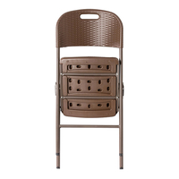 Product Καρέκλα Πτυσσόμενη Πλαστική Καφέ Rattan S1714196 base image