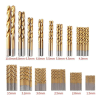Product 99 Pc Titanium Coated HSS Drill Bit Set ProUser BB-DB180 base image