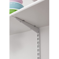 Product Ορθοστάτης Τοίχου Element Διπλής Διάτρησης 100cm Λευκός Σετ 2 τεμ base image