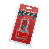 Product 40mm Long Shackle Rhombic Chrome Plated Iron Padlock Neilsen CT0257 base image