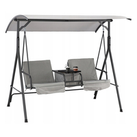 Product Outdoor Swing 2-Seat Grey 165x110x170cm KRE6762 base image