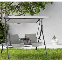 Product Outdoor Swing 2-Seat Grey 165x110x170cm KRE6762 base image