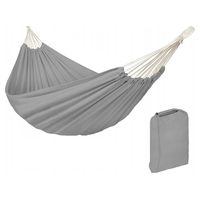 Product Fabric Hammock With Metal Rings Gray Garden Line HAM2542 base image