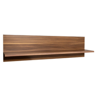 Product Ράφι Ξύλινο Με Πλάτη Καρυδί 92x16x24.5cm "Rubis" base image