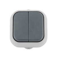 Product Outdoor Wall Socket Double Switch Benson 012474 base image