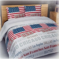Product Παπλωματοθήκη 200x220cm "USA" OEM base image