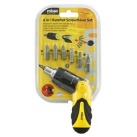 Product Κατσαβίδι Καστάνια Με Μύτες Σετ 6 τεμ. Rolson 28395 base image