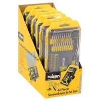 Product Κατσαβίδια Και Μύτες Σετ 42 τεμ Rolson 28230 base image