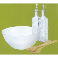 Product Σαλατιέρα με Κουτάλες και Λαδόξυδο Σετ 5 τεμ. base image