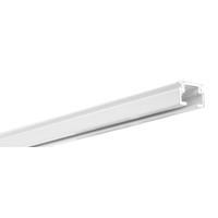 Product Single Curtain Rail Danish Type White 1.5m base image