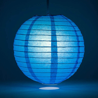 Product Μπάλα Χάρτινη Διακοσμητική 30cm Μπλε Happy Cassa base image