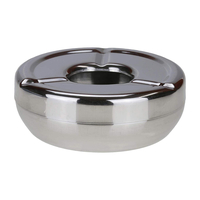 Product Σταχτοδοχείο Επιτραπέζιο Αντιανεμικό Inox Ø12cm Hi 16061 base image