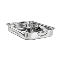 Product Ταψί Ψησίματος Ανοξείδωτο 37x28x5.5cm Hi 25012 base image