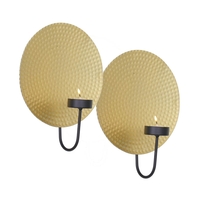 Product Κηροπήγιο Τοίχου Μεταλλικό Σετ 2 τεμ. Deco Pleausre 301824 base image