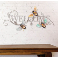 Product Διακοσμητικό Τοίχου Μεταλλικό Welcome 32x70x3cm Garden Pleasure 507318 base image