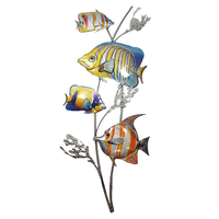 Product Διακοσμητικό Τοίχου Μεταλλικό Ψάρια Ριγέ Garden Pleasure 507319 base image