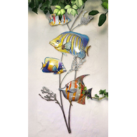 Product Διακοσμητικό Τοίχου Μεταλλικό Ψάρια Ριγέ Garden Pleasure 507319 base image