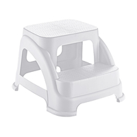 Product Σκαλοπάτι Διπλό Πλαστικό Λευκό Merdivo HOB081398 base image