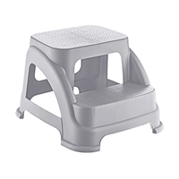 Product Σκαλοπάτι Διπλό Πλαστικό Γκρι Merdivo HOB081398 base image