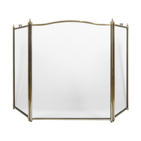 Product Tri Fold Fireplace Screen Antique Gold base image