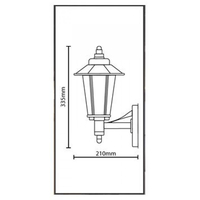 Product Φωτιστικό Φανάρι Τοίχου Ανοξείδωτο 7290310 base image