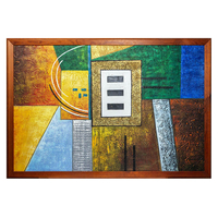 Product Πίνακας Ζωγραφικής Σε Καμβά Με Κορνίζα 96x66cm "Μοντέρνο Σχέδιο" base image