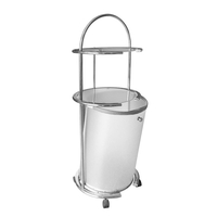 Product Laundry Basket With Wheels White Asco 5492 base image