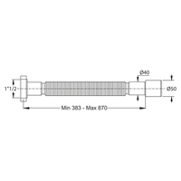 Product Σιφόνι Εύκαμπτο 1 1/2x40/50 Magikone base image